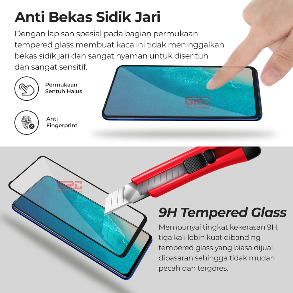 Tempered Glass VIVO V15 Pro HOGO Full Cover Anti Gores Kaca