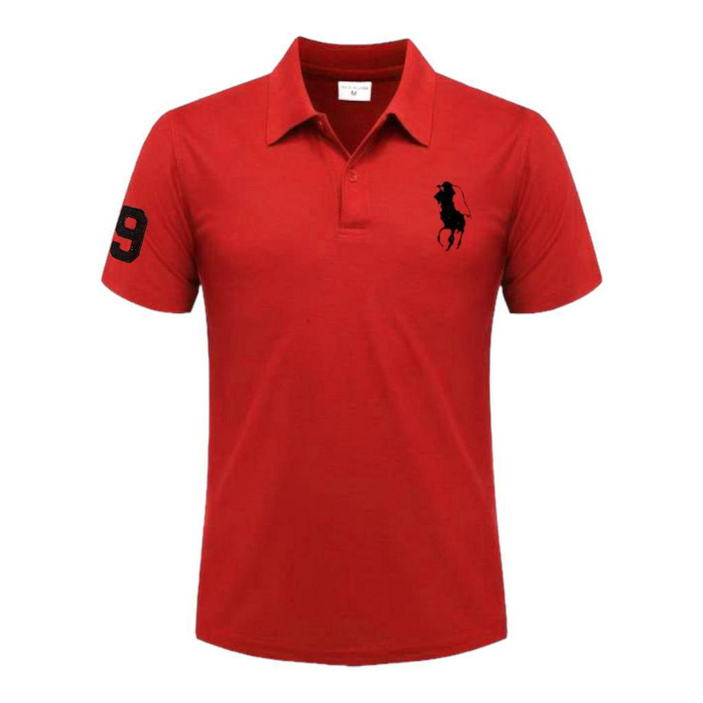 Kaospolos - T shirt Kaos polo shirt logo bordir | Kaos kerah pria lengan pendek M L XL