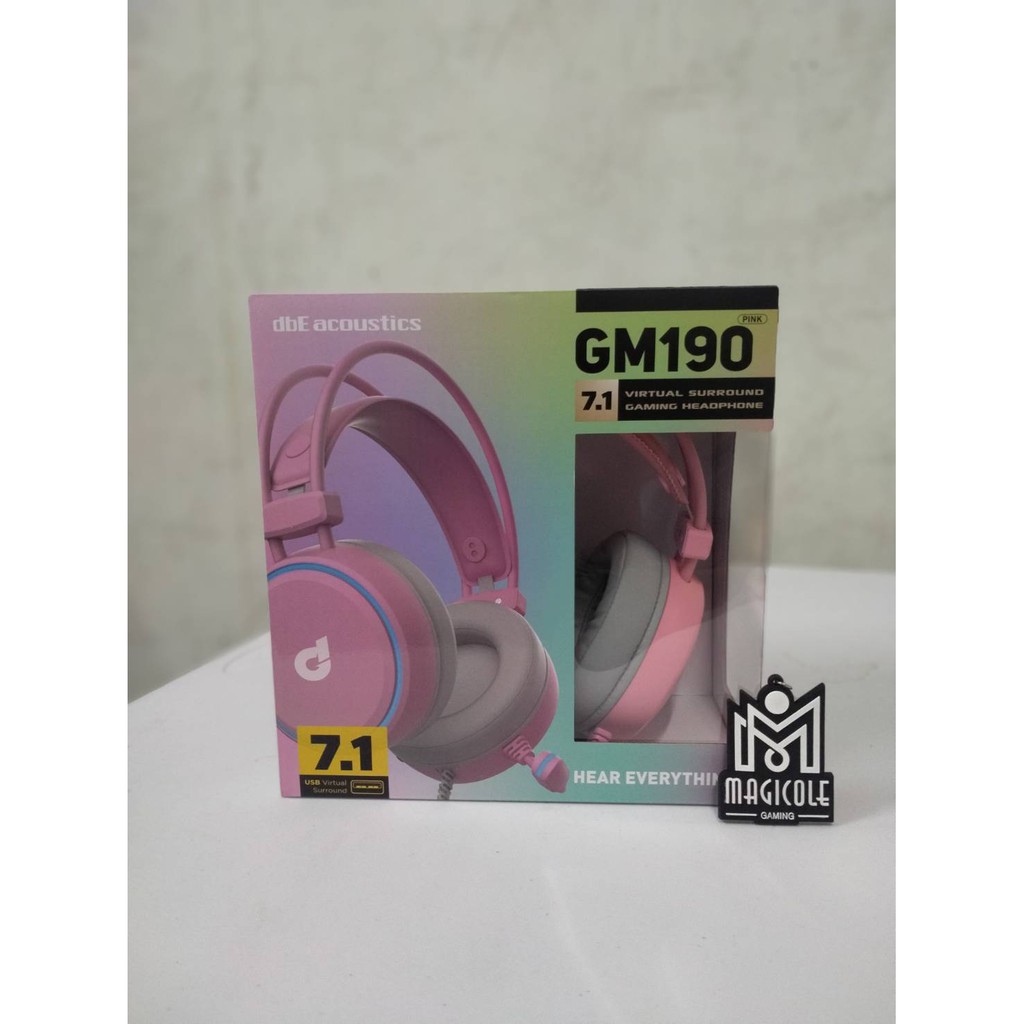 dbE GM190 Pink edition 7.1 Virtual Surround Gaming Headset