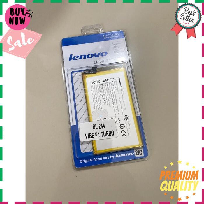 BATERAI LENOVO VIBE P1 TURBO P1A42 BL244 BL 244 ORIGINAL BATRE