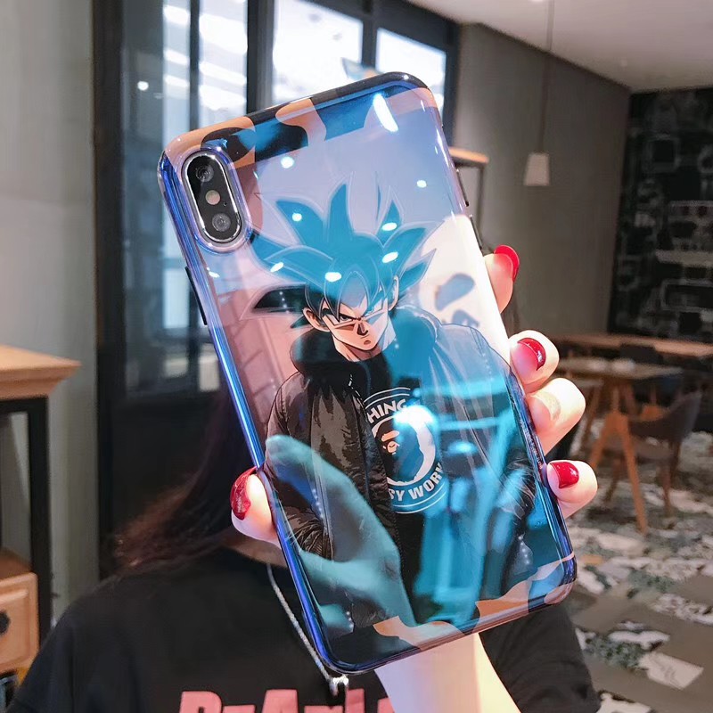 Casing Motif Dragon Bola Super Saiyan Untuk ( For iPhone 14/13/12/11 Pro Max XR XS MAX 7 8 PLUS X Ready  )