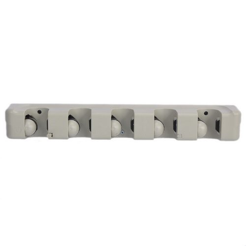 Magic Broom and Mop Holder / Gantungan Sapu dan Kain Pel 5 slot - Gray