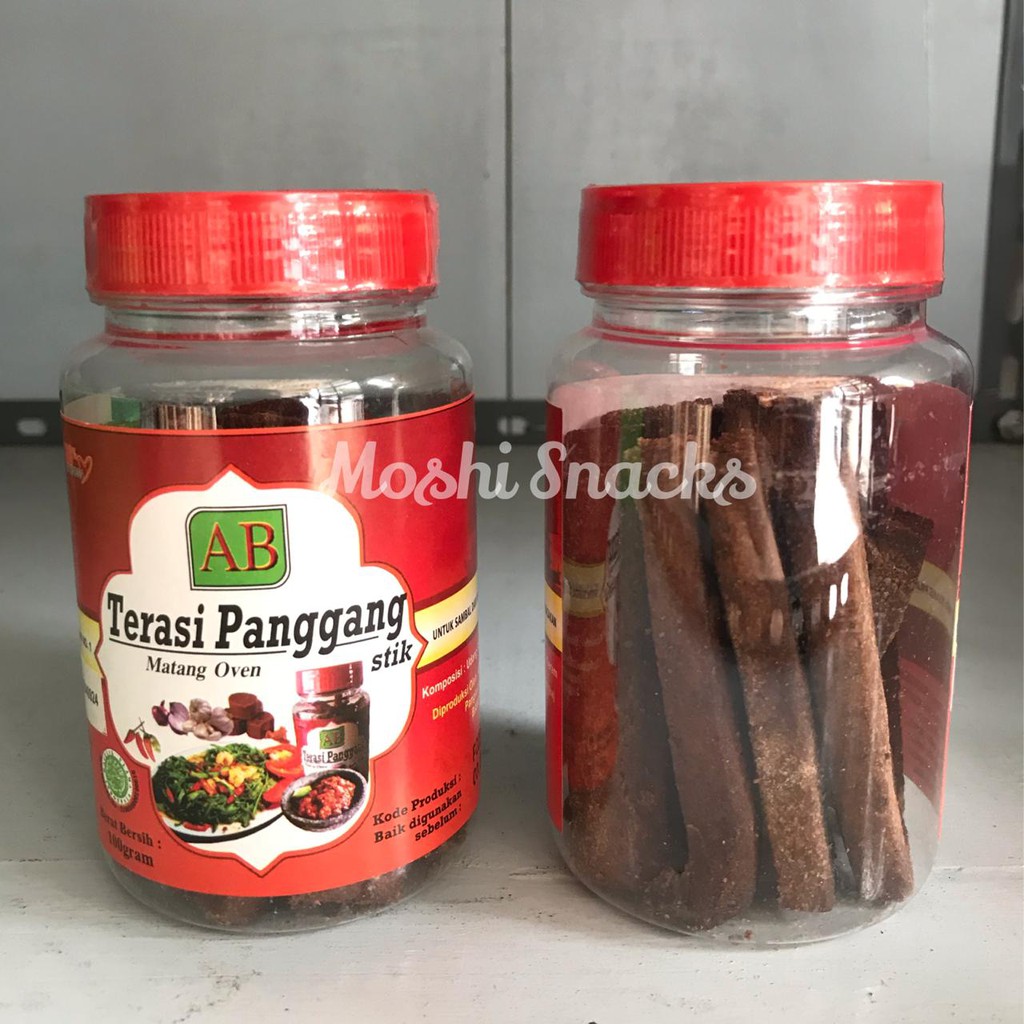 

Terasi Bangka Panggang Stick Stik Matang Oven Cap AB Asli Bangka 100gr