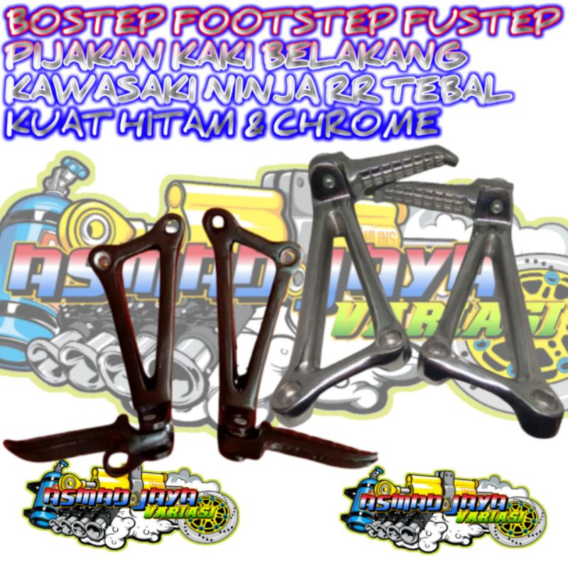 BOSTEP VARIASI FOOTSTEP FUSTEP PIJAKAN KAKI BELAKANG KAWASAKI NINJA RR NINJA R DUDUKAN BELAKANG POST