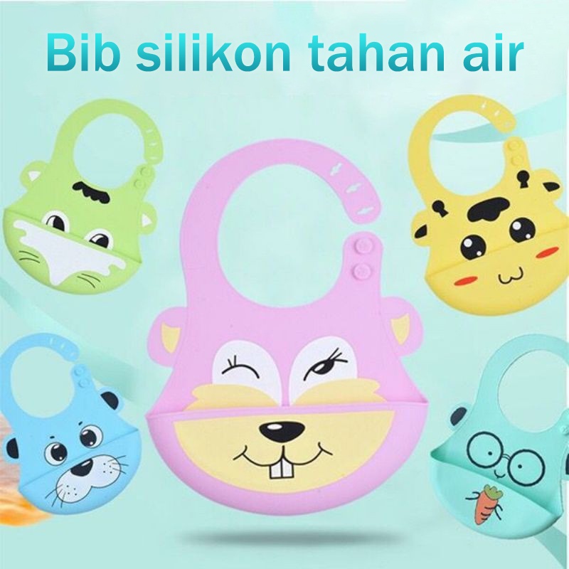 HIPPO LAND LATEST!! Baby Feeding Apron Baby BIB Slabber Full Silicone 297