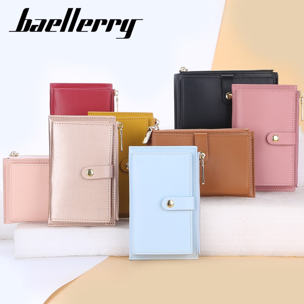 BAELLERRY N8623 Dompet Kartu Wanita Dompet Kecil Wanita Bahan Kulit PU Leather Premium WATCHKITE WKOS