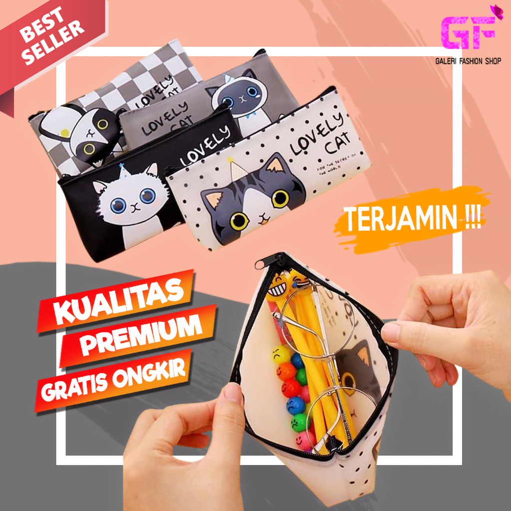 

TEMPAT PENSIL KARAKTER TEPAK KOTAK PENSIL PENCIL CASE ALAT TULIS IMPORT KOREA UNIK KUCING LUCU GF321