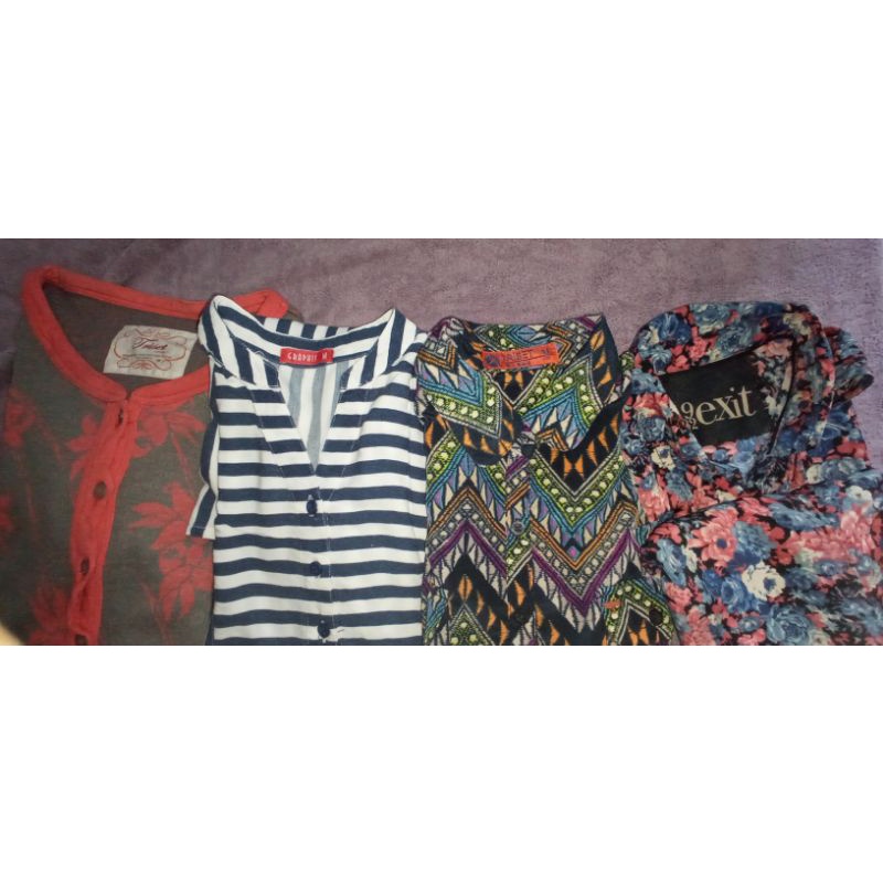 preloved tunik blouse kemeja triset graphis exit branded