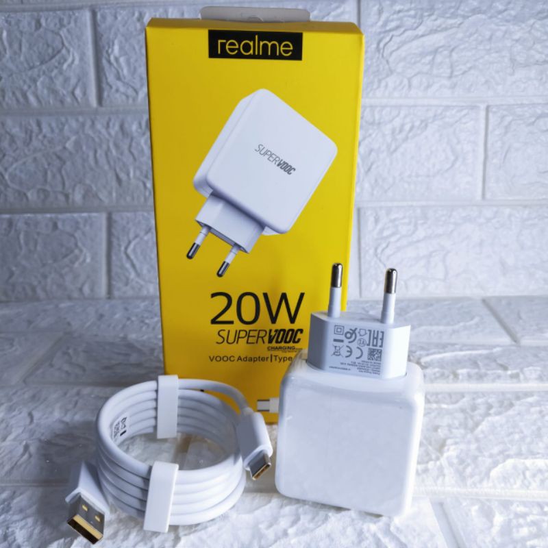 [Promo]Charger Realme 20W Tipe C Original 100% SuperVooc Fast Charging