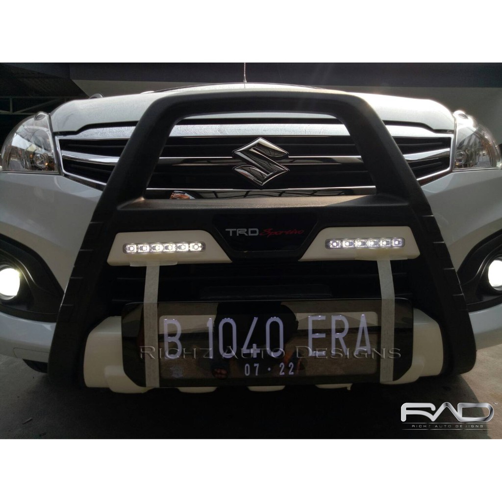 Plat Nomor Mobil Grafir LED Putih Effect Crystal Suzuki Ertiga