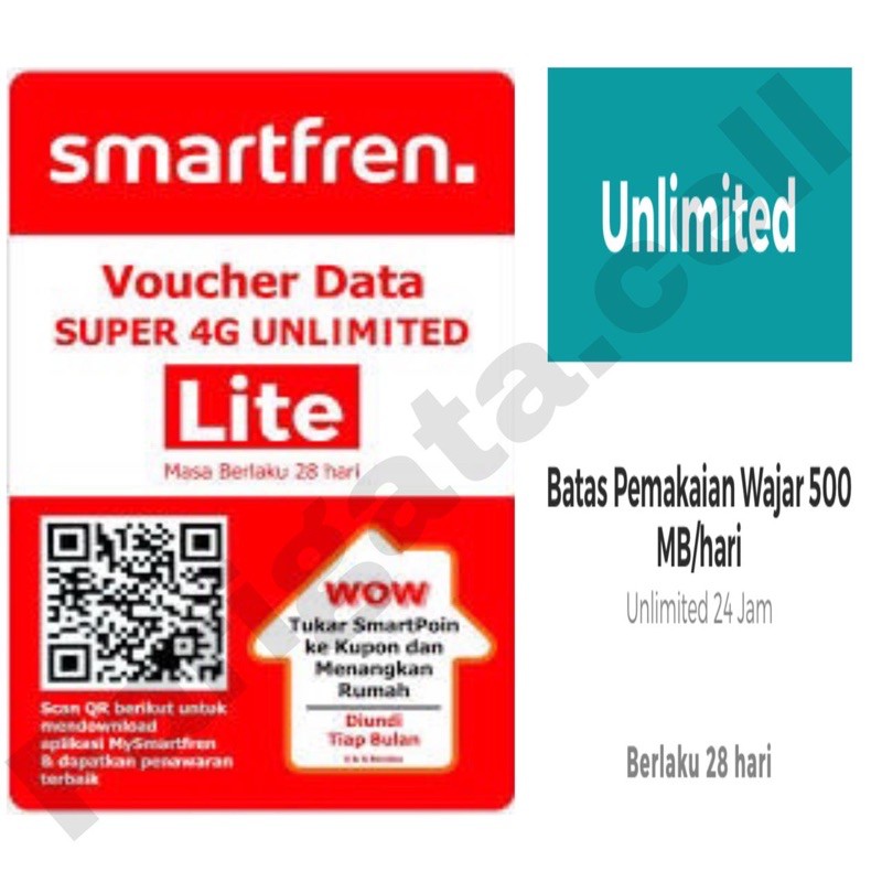 KUOTA INTERNET SMARTFREN UNLIMITED LITE