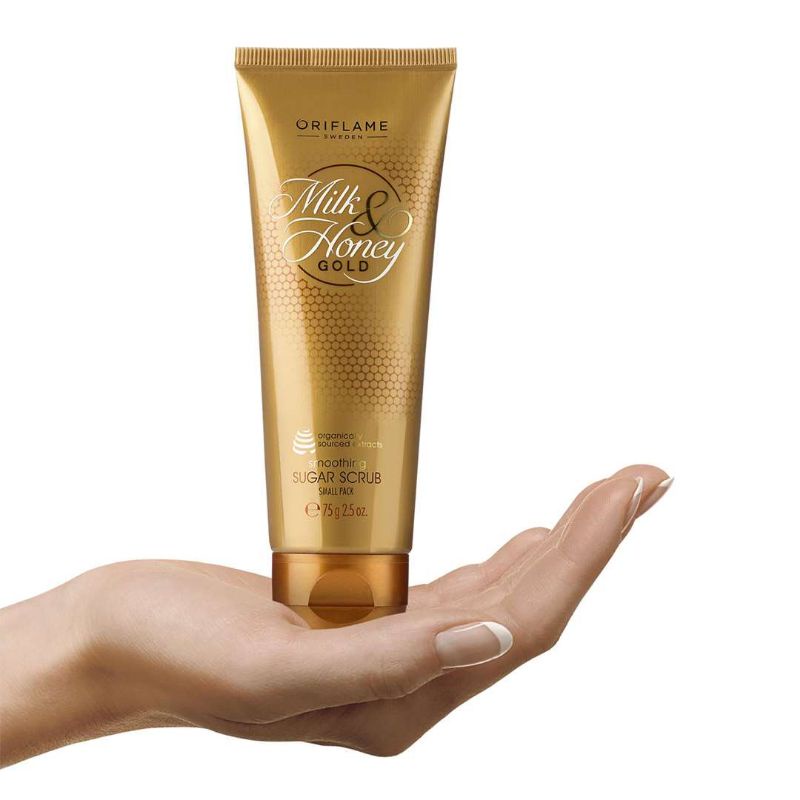 Milk &amp; Honey Gold moisturising Hand Cream//Milk &amp; Honey Gold Smoothing Sugar Scrub Small Pack 75gr