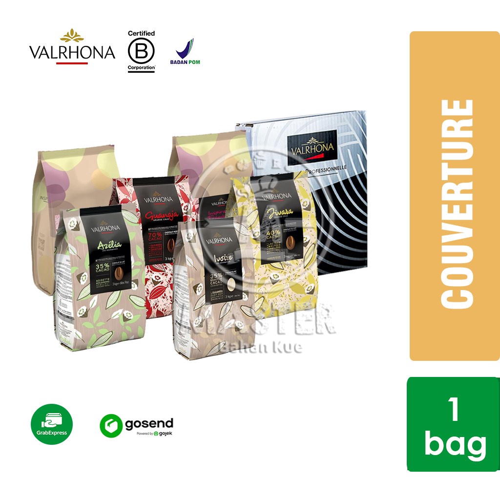 

Valrhona Chocolate Couverture / Coklat Kovertur [KHUSUS INSTANT]