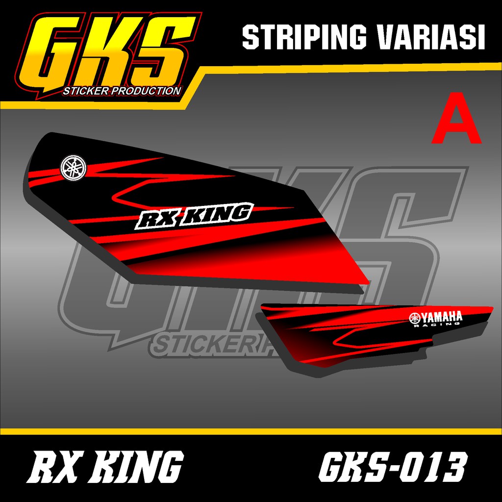 Striping Rx King - Stiker Variasi List Motor Rx King Racing Airbrush GKS-013