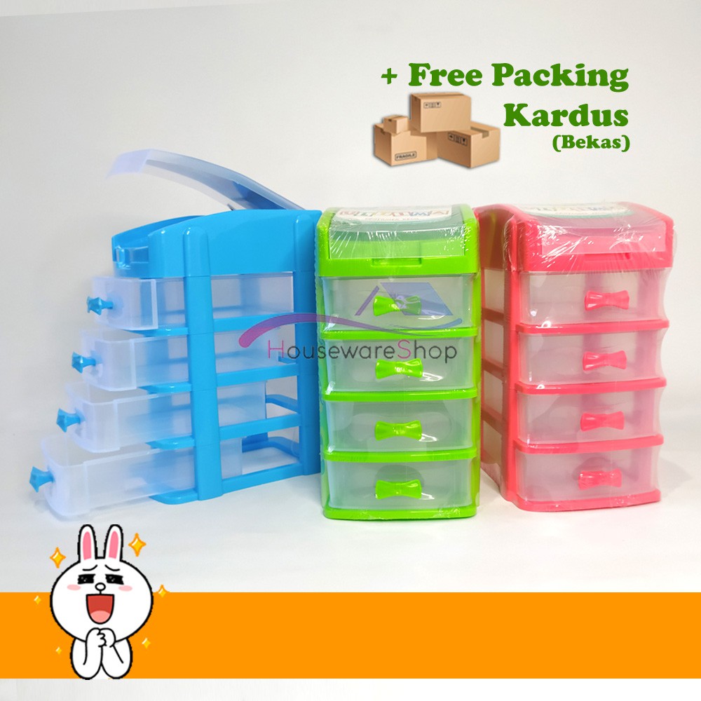 Drawer Storage Rak Kosmetik Mini / Laci Kecil Tutup Atas - Susun 5