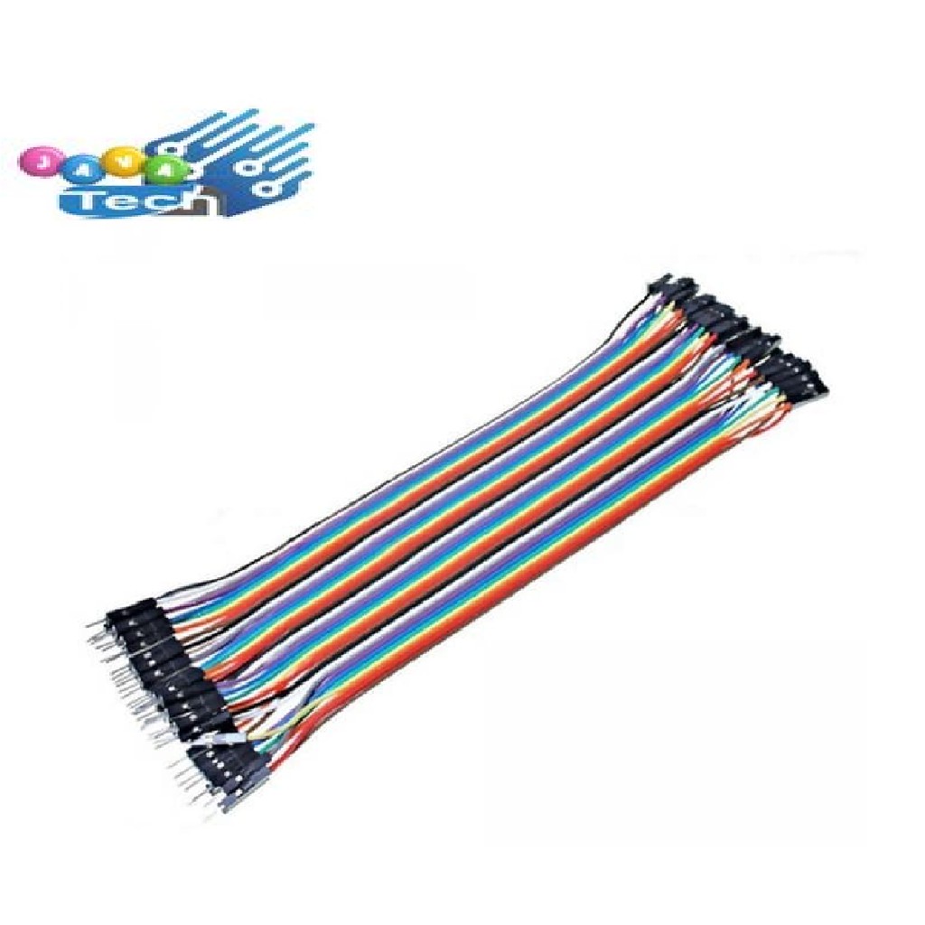 Kabel Jumper Male - Female 40pcs 10cm 2.54mm Breadboard Arduino