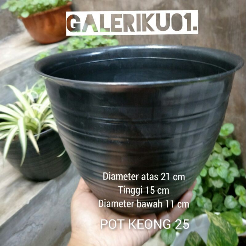 POT KEONG NO.25 / model madu / hitam / MURAH