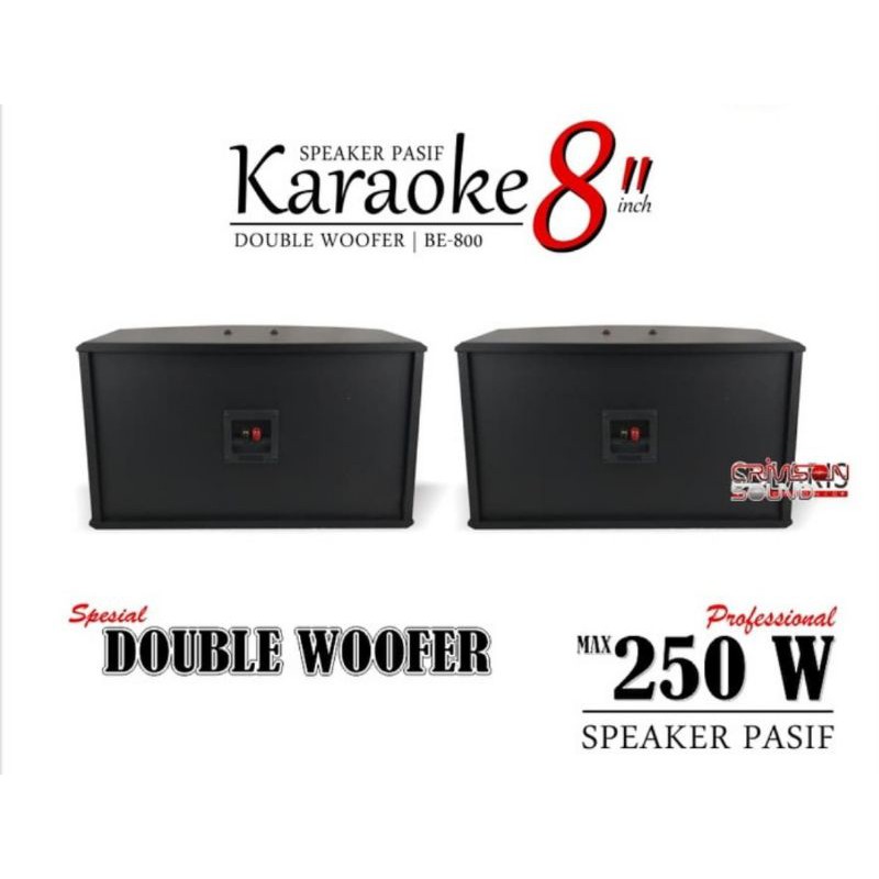 Speaker Karaoke BSE Be800 Double Woofer 8&quot;