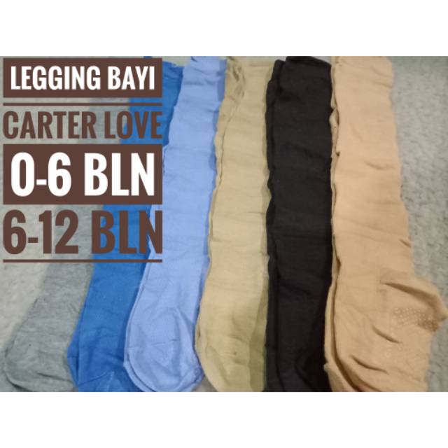 Legging bayi polos carterlove 0-6 dan 6-12 bln | Shop   ee