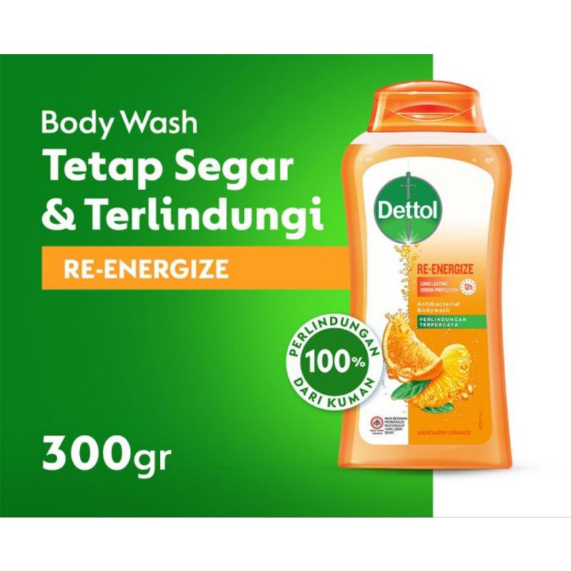 Jual Dettol Re energize Body Wash 300ml Shopee Indonesia