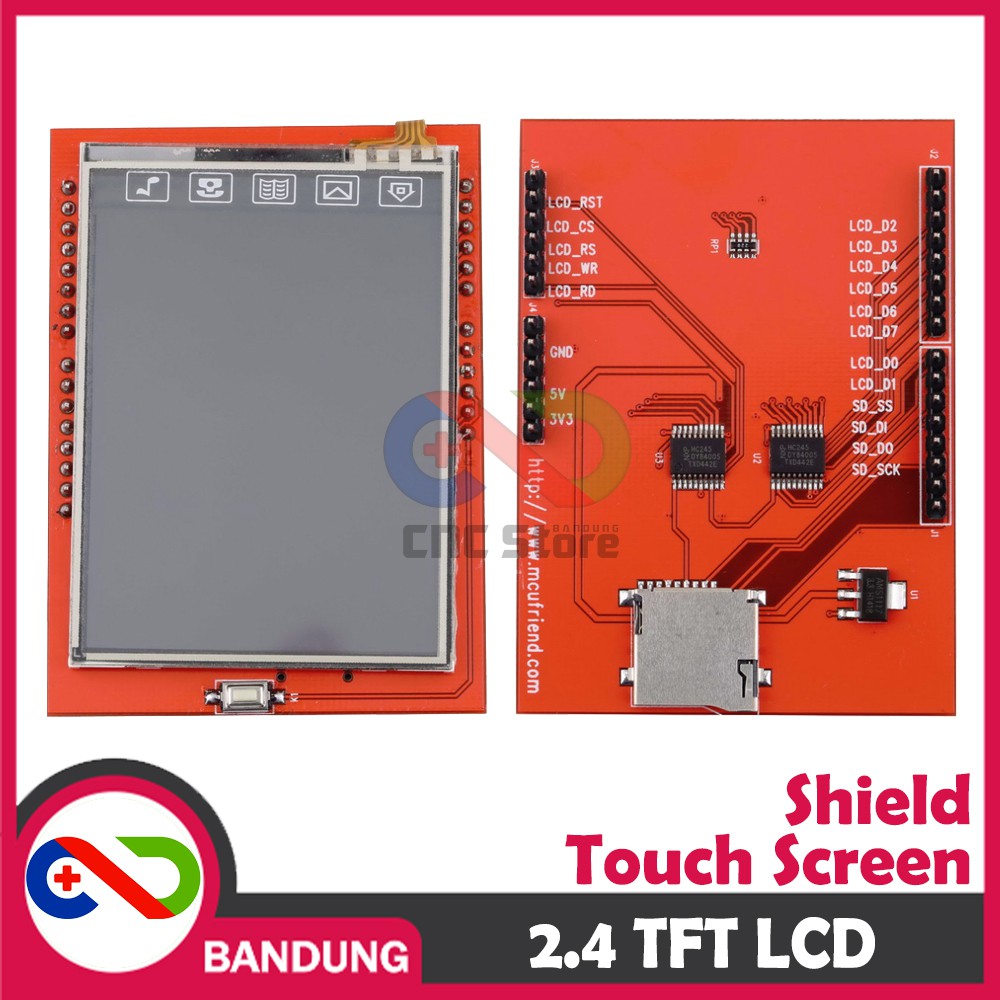 2.4 TFT LCD TOUCH SHIELD MODULE FOR ARDUINO UNO MEGA