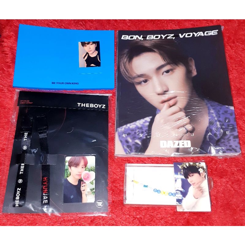 THE BOYZ HYUNJAE PC PHOTOCARD SELBUK SELFIEBOOK BYOK STRAP LS DAZED MAGAZINE JUYEON BRACELET