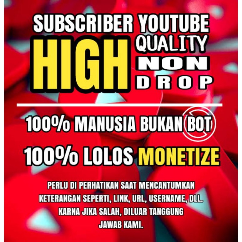 Subscribe Youtube Dan Followers Instagram [No Drop, High Quality Human No Bot]