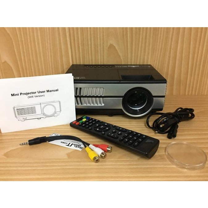 Mini Projector/Proyektor Mini Led Portable Eug 600D Support Hd 1080P