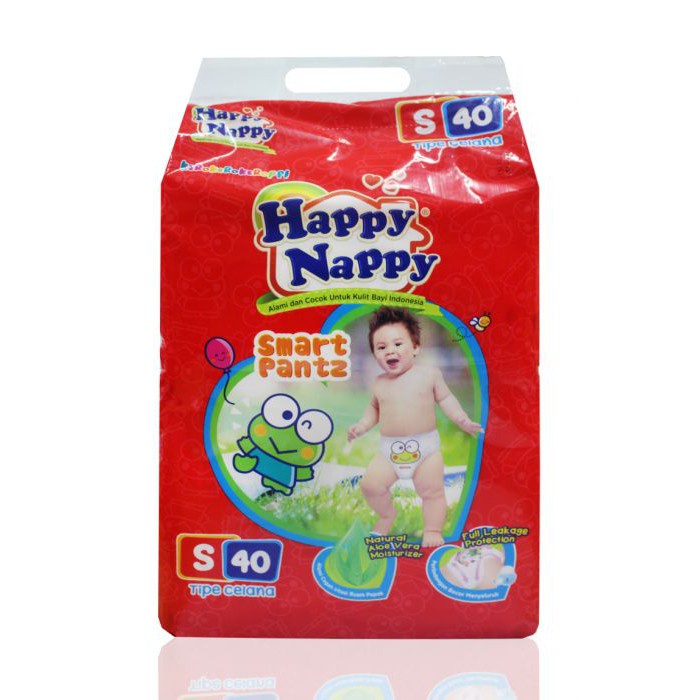 Happy Nappy Smart Pantz / Celana S40 / M34 / L30 / XL26 Baby Mart Happy Nappy Smart pant