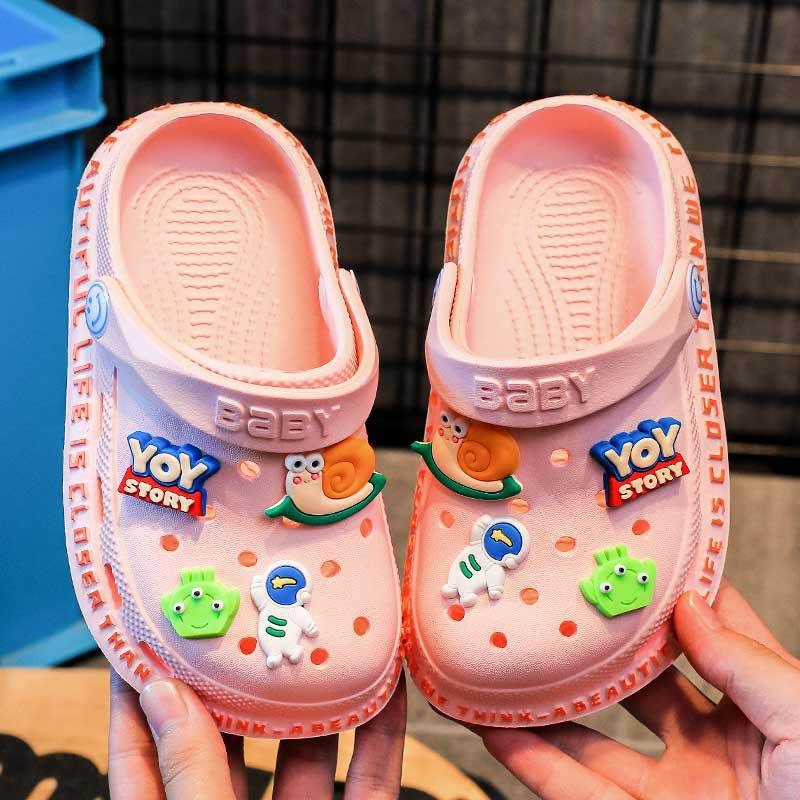 littlekiddoss SH2239 Sepatu Sandal Clog Anak Import Sendal Bapao DIY Eva Anak Laki-Laki Perempuan Ringan