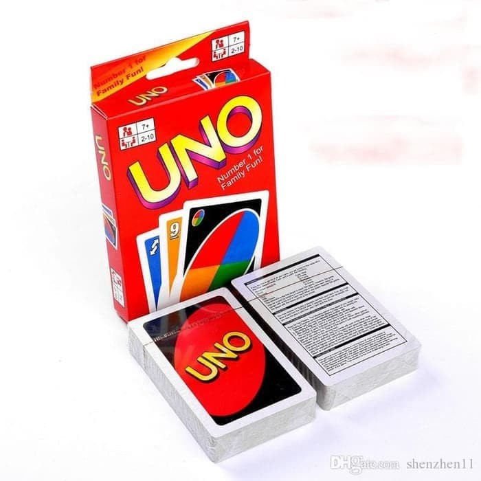 MAINAN EDUKASI ANAK KARTU UNO POLOS PERMAINAN KELUARGA KLASIK BY AGEN MAINAN - AM 1097