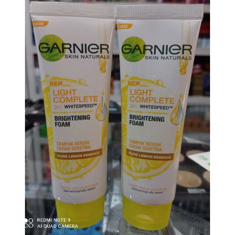 Garnier brightening foam 100 g sama 50g / sabun wajah garnier Kuning
