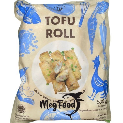 

777 Big Tofu Roll Frozen / Dimsum Udang Kulit Tahu - 500 Gram