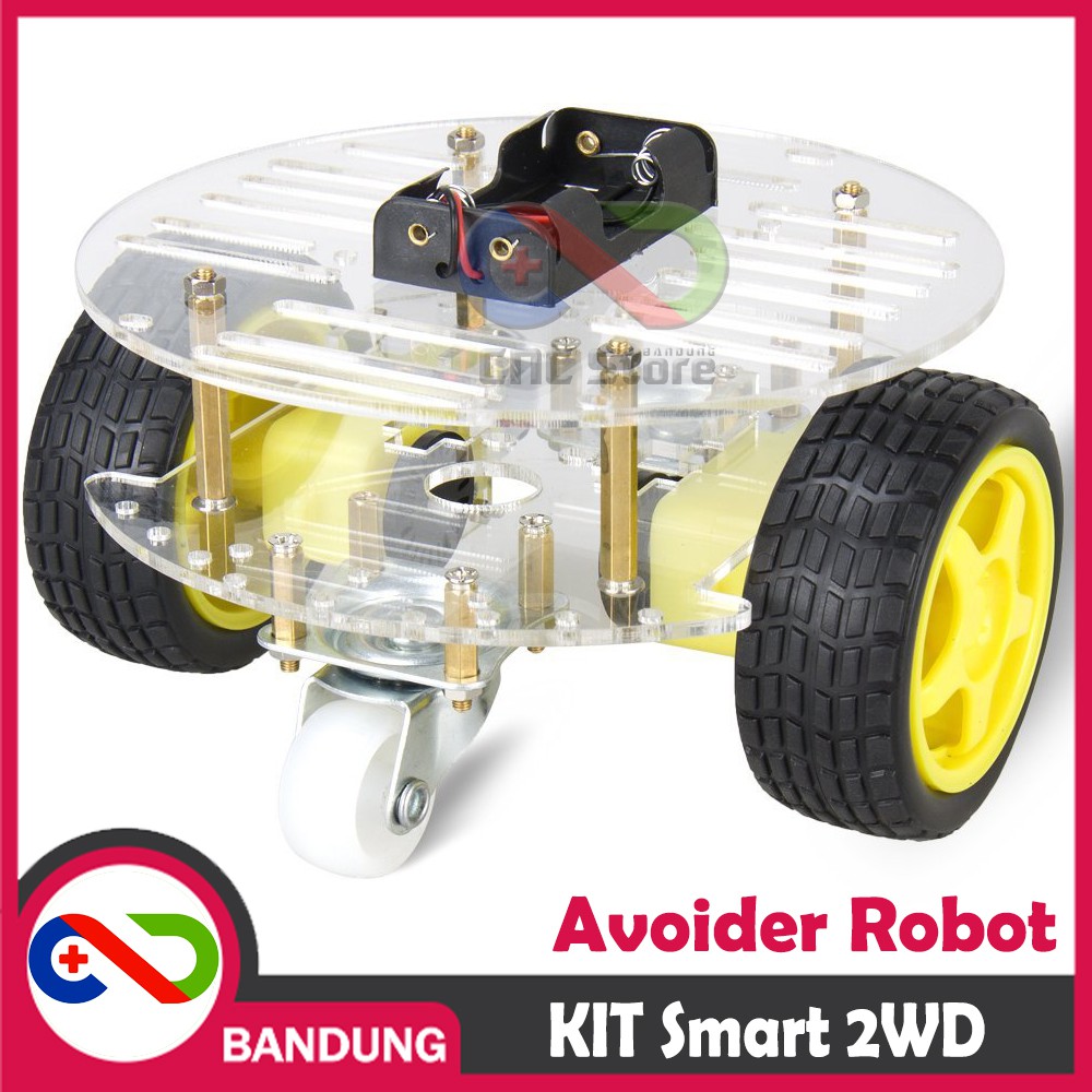 KIT SMART CAR CHASSIS CHASIS 2WD SUMO ROBOT OBSTACLE AVOIDANCE DIY