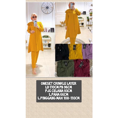 Oneset setcel crinkle airflow layer