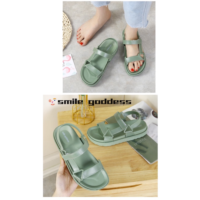 ♥TASBLUE♥ Sandal wanita impor penutup sandal bermutu tinggi mengenakan Briken Korea gaya S32