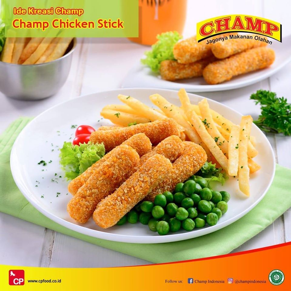 Champ Nugget Ayam 500gr / Champ Nugget Stick / Nuget / Naget / Chicken Nugget