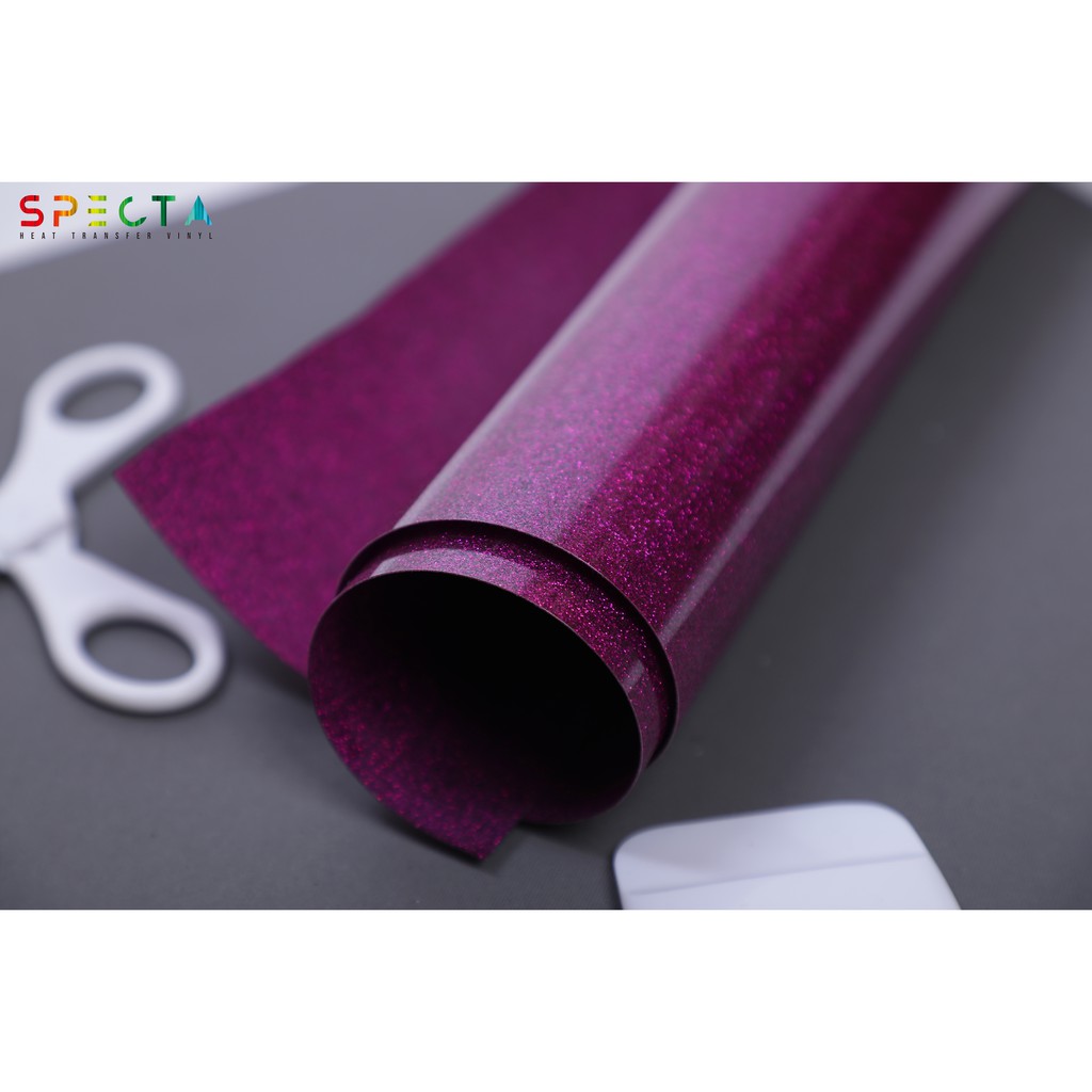 POLYFLEX GLITTER KOREA SPECTAFLEX GLITTER GT-19 HTV DEEP PURPLE