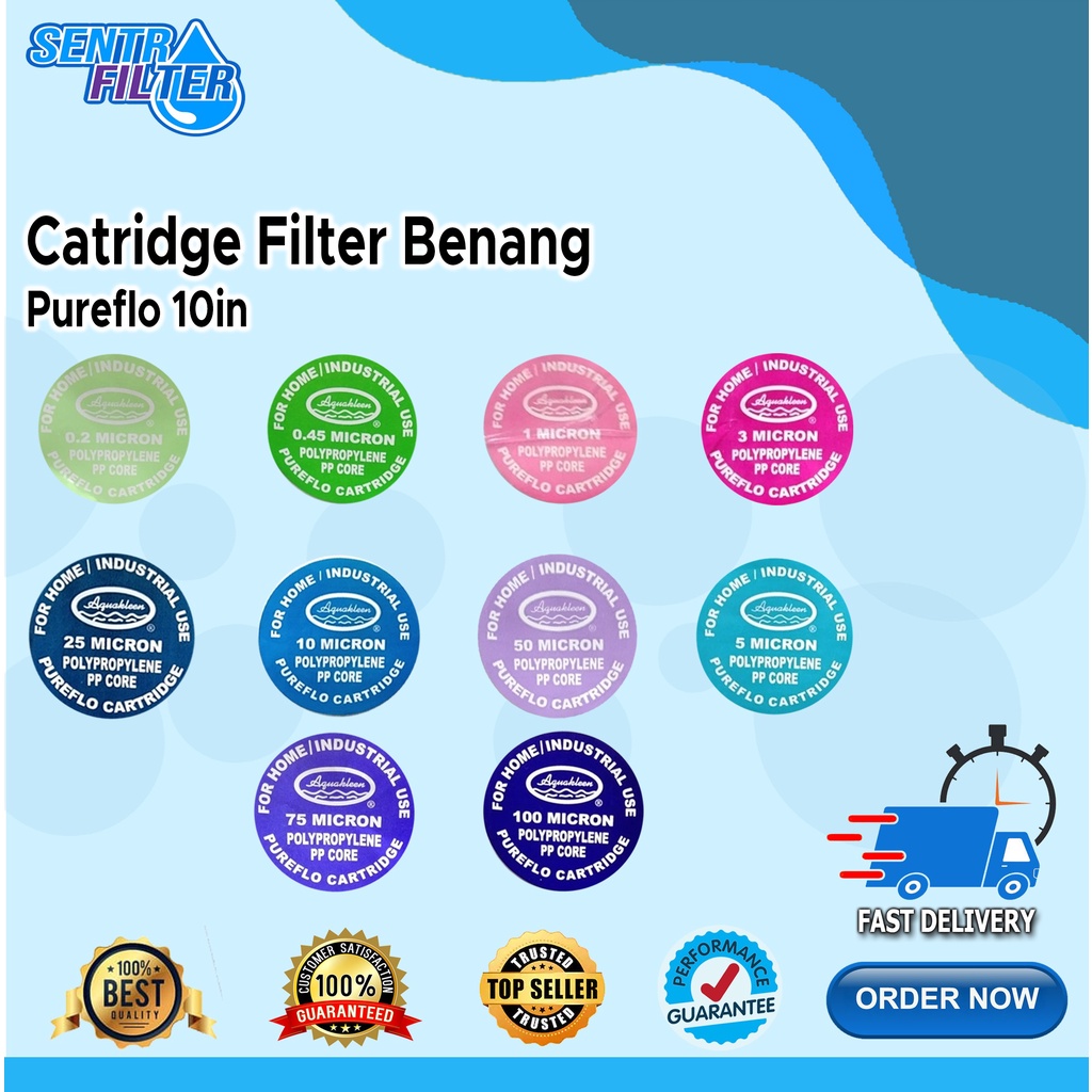 Cartridge Filter Air - Filter Benang Pureflo 10 Inch