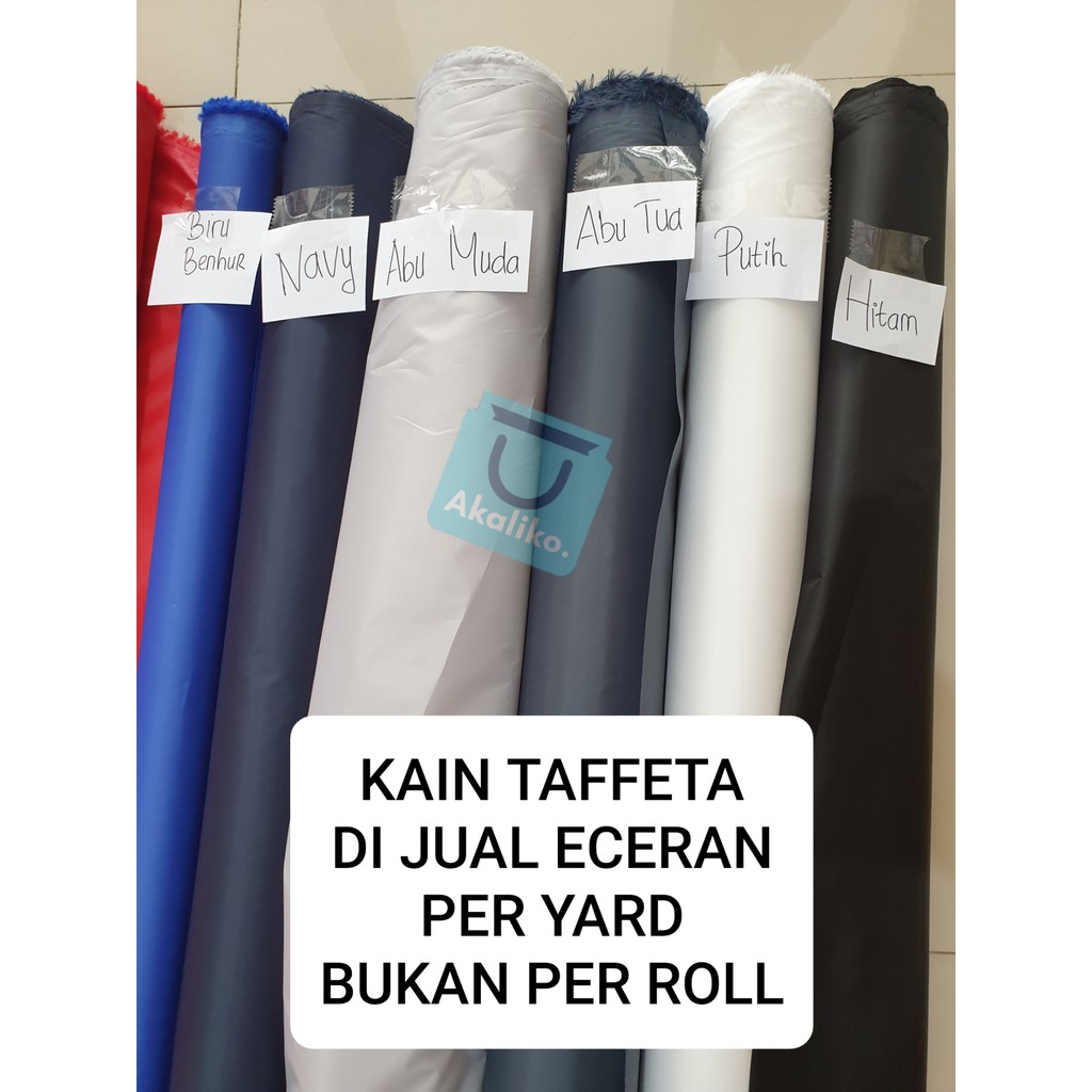 [ECERAN PER YARD] Kain Parasut Taffeta Import Waterproof Rajutan 210T / Kain Parasut Anti Air 210T