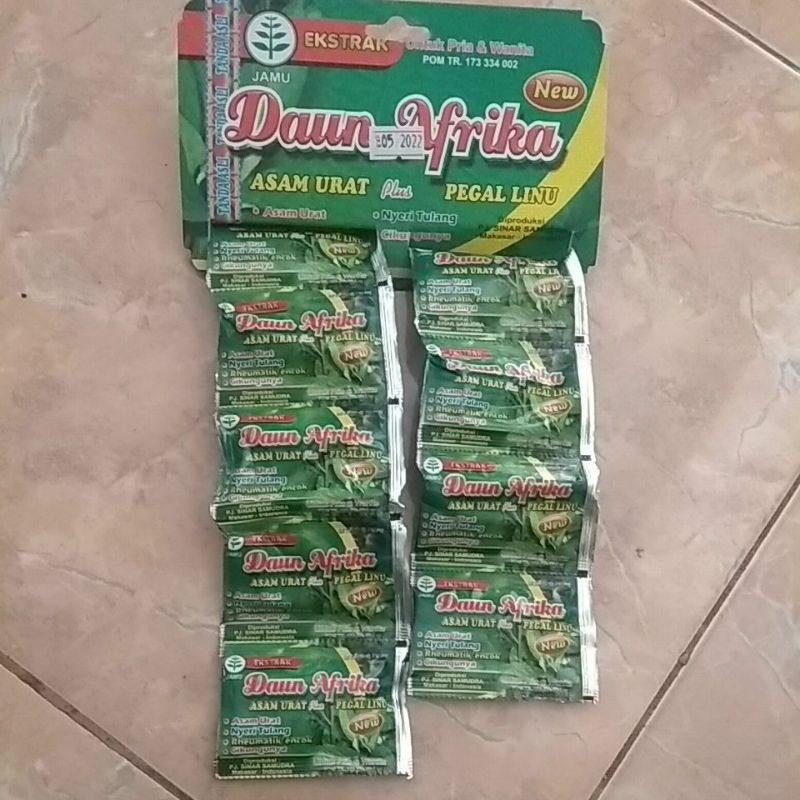 JAMU DAUN AFRIKA BENTUK KAPLET DAN KAPSUL