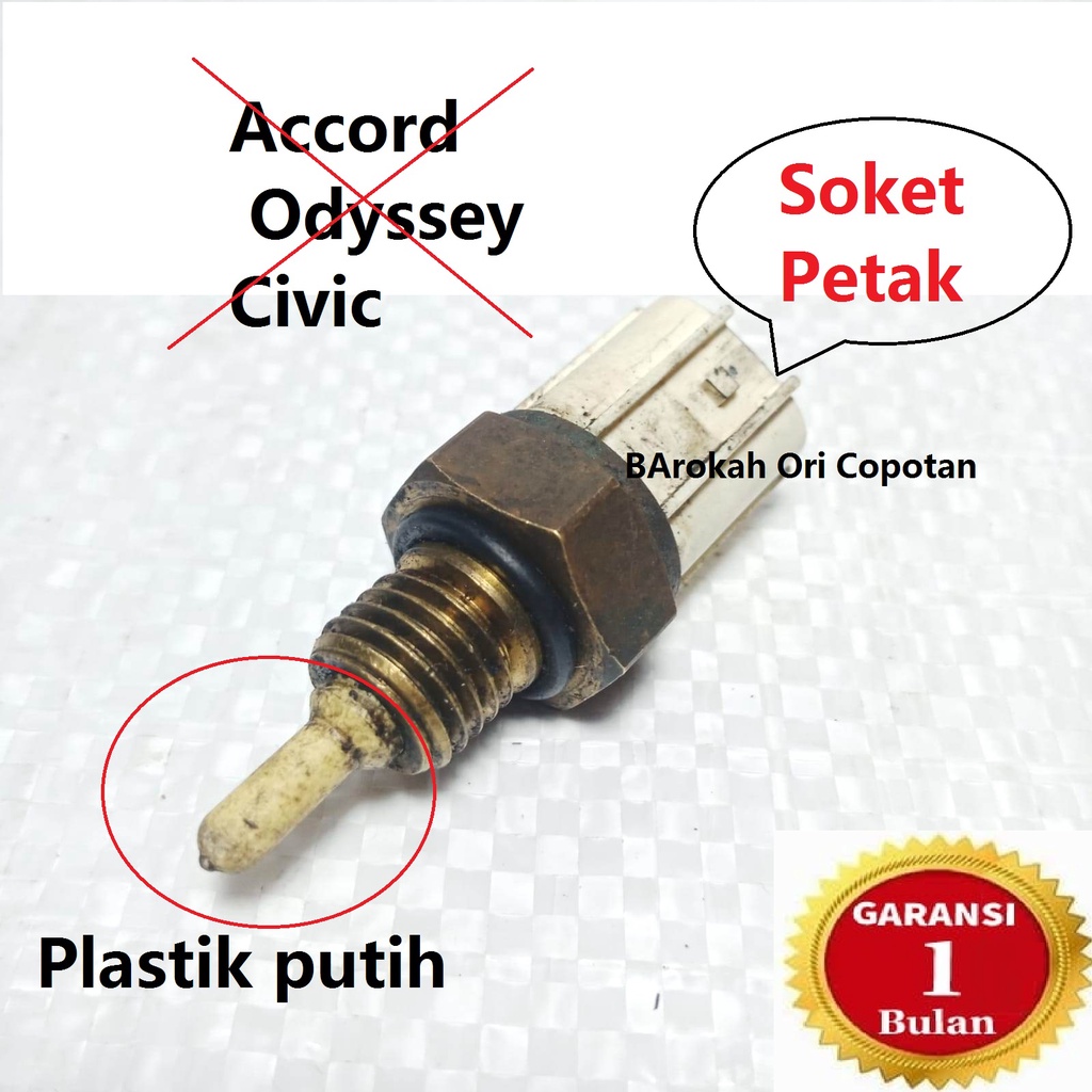 Switch Sensor ECT Coolant Temperatur Platik putih soket petak Original Copotan ORi asli