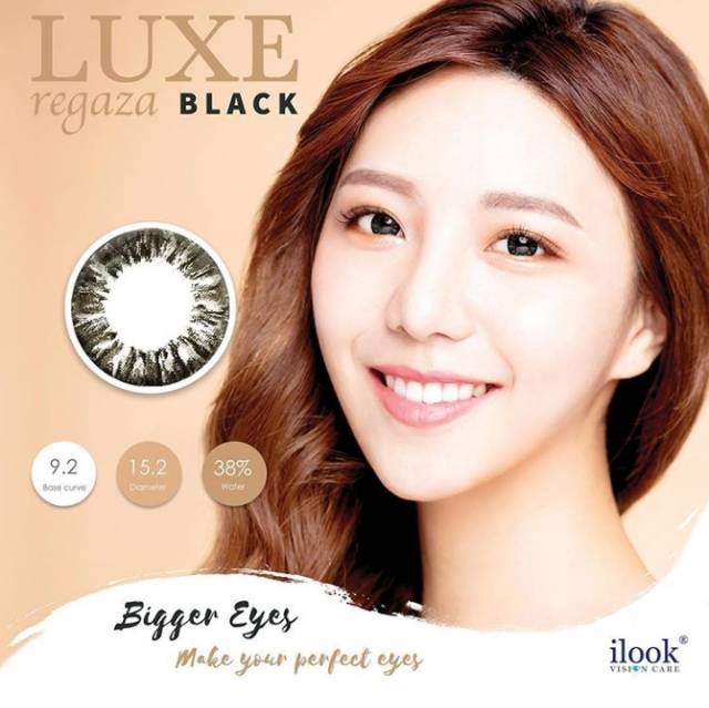 Softlens Minus Black Hitam Big Eyes cocok untuk mata kering Eyezone luxe