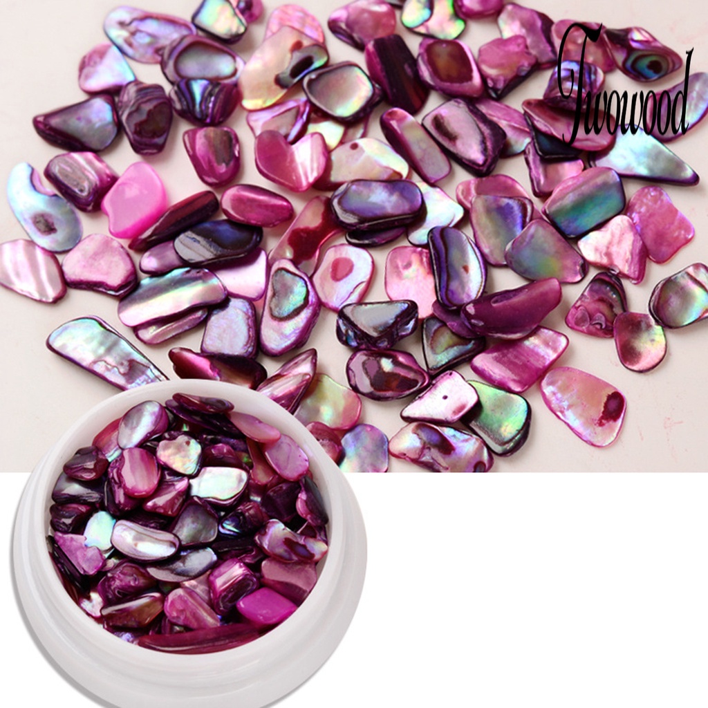 Irisan Kerang Abalone 3D Warna-Warni Untuk Dekorasi Nail Art