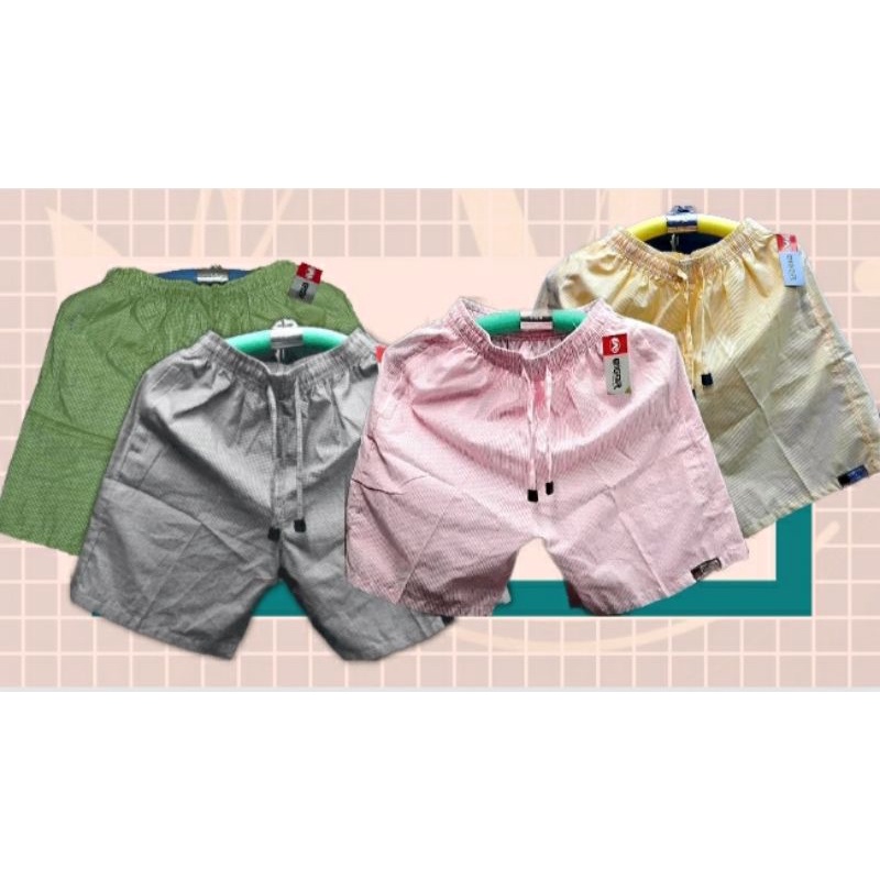 BOXER MOTIF GARIS/CELANA PENDEK PRIA