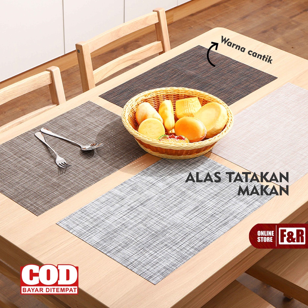 Tatakan Piring Meja Makan Tahan Panas Tatakan Gelas Aesthetic Alas Piring Anti Panas Table Mat Placement Tatakan Serbaguna