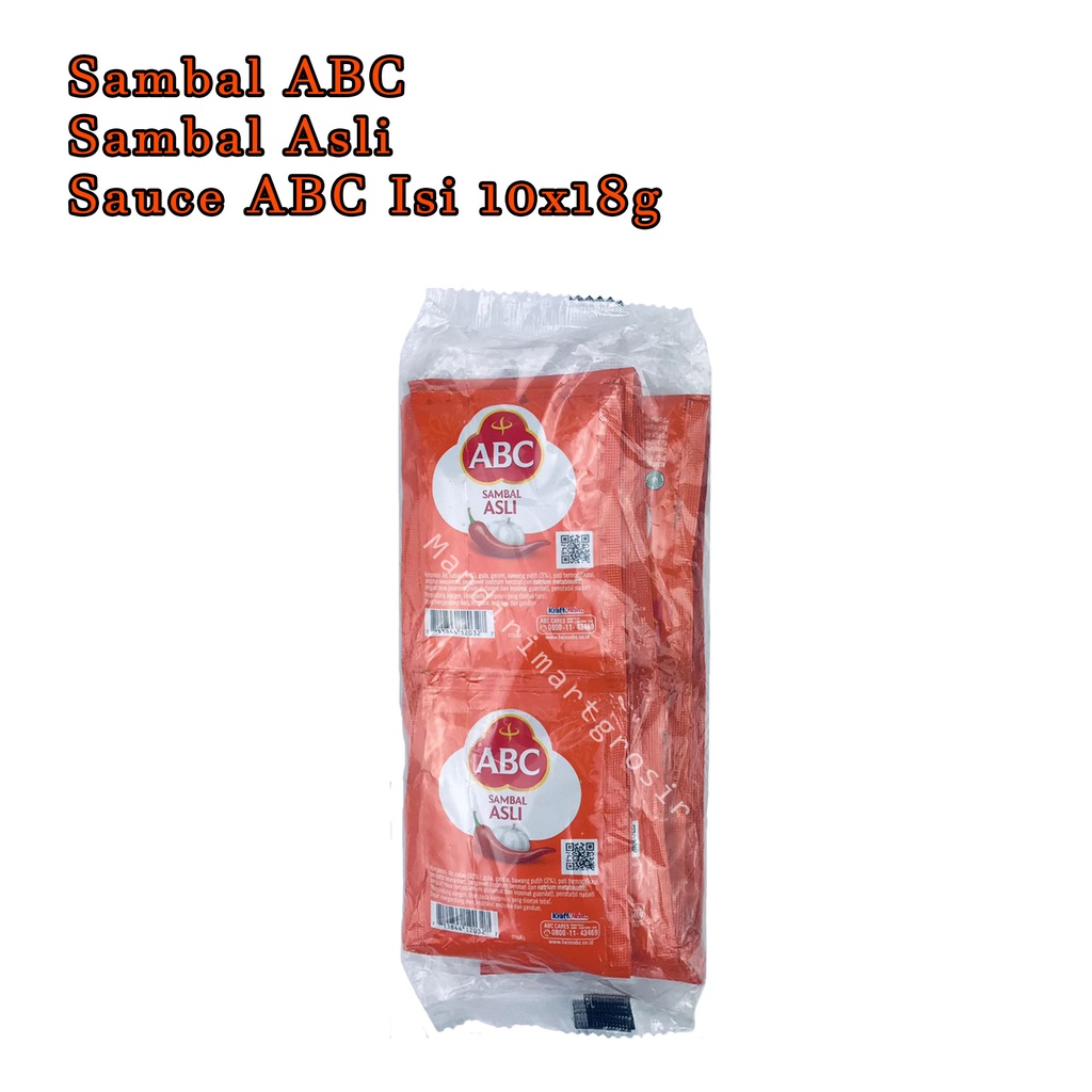 Sambal Asli *Sambal ABC * Sauce ABC * Isi 10x15g