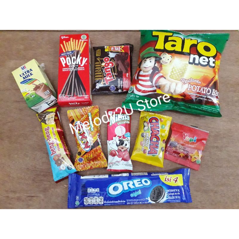 

SOUVENIR BINGKISAN SNACK PAKET ULANG TAHUN ANAK MURAH Komplit Free Packing Goodiebag SNACK MURAH