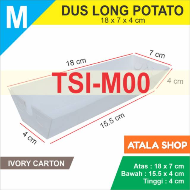 

Dus Long Potato Dus Sosis Paper Tray Polos