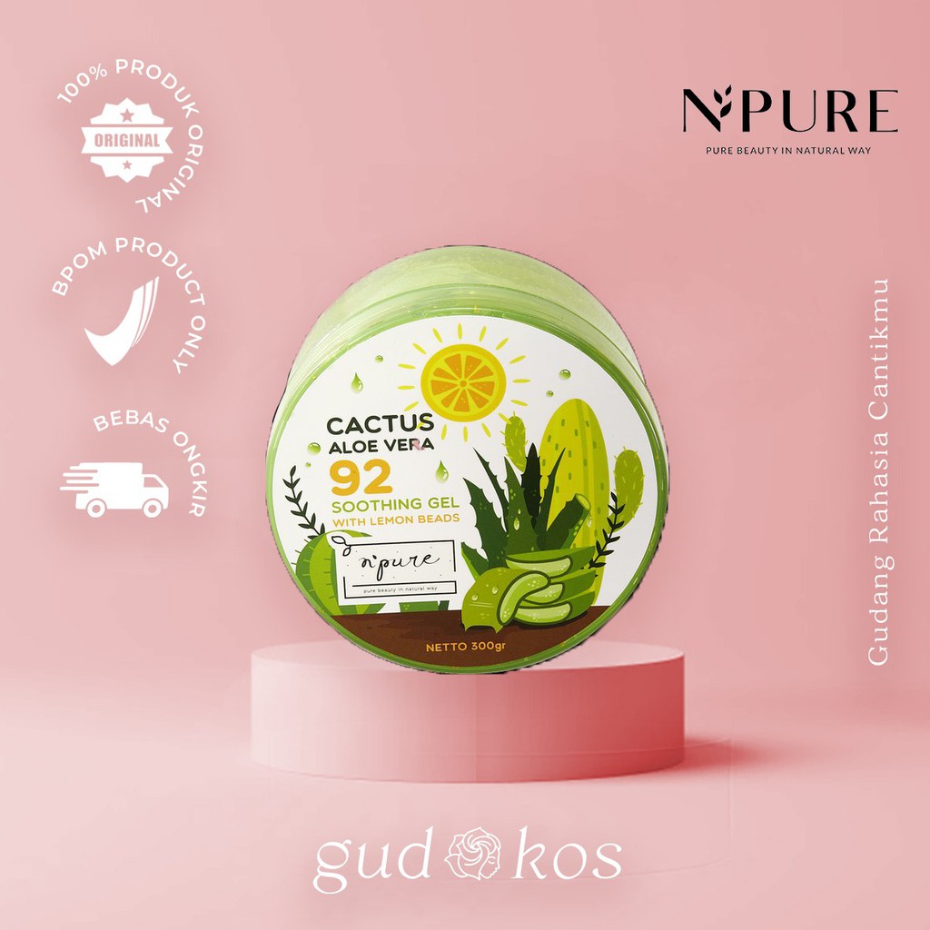 Npure / N'Pure Cactus Aloe Vera Soothing Gel BPOM Original